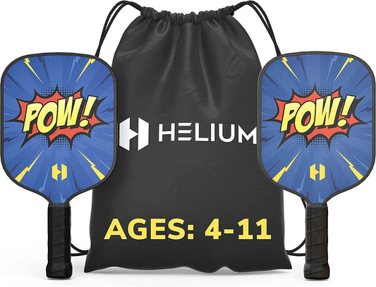Helium Junior Pickleball Paddle Set - 2 Pack - POW!