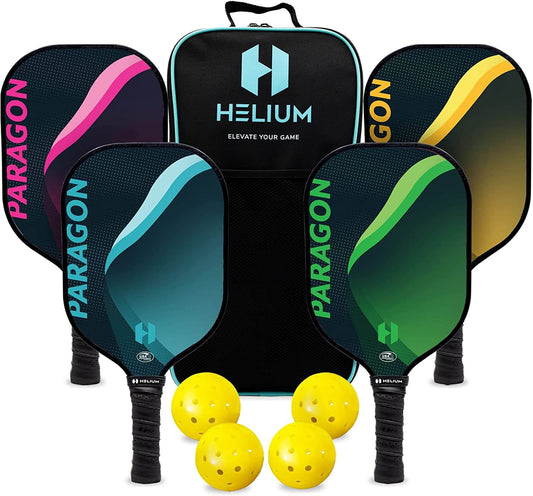 Helium Paragon Fiberglass Pickleball Paddle 4-Paddle Bundle